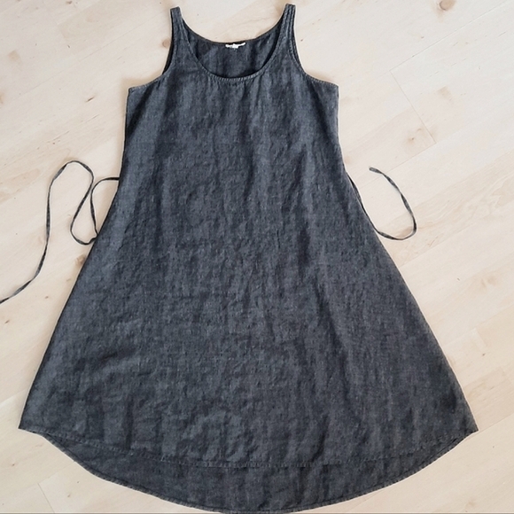 Eileen Fisher Delave' Linen Dress Size M - Picture 3 of 13